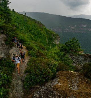 Hiking.